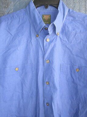 Scott Barber Men’s Blue Shirt Size Large – Pre-Owned / Used MADE IN USA